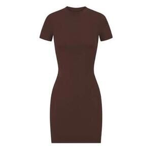 Skims Fits Everybody T Shirt Dress 3X in Espresso